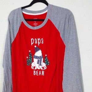 🤑2/$10 Papa Bear Pajama Top